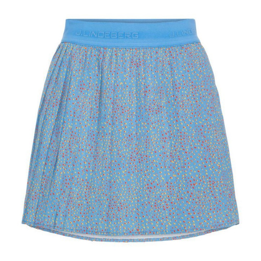 J.Lindeberg Chloe Pleated Golf Skirt Blue Dot Size Small